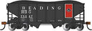 Bachmann N 19565 USRA 55-Ton Outside-Braced 2-Bay Hopper with Load, Reading