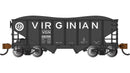 PREORDER Bachmann Trains N 19568 Silver Series USRA 55-Ton Outside-Braced Hopper with Load, Virginian