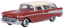 Oxford Diecast HO 87CN57008 1957 Chevrolet Nomad, Assembled, Adobe Beige, Sierra Gold