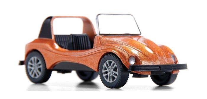 Wiking HO 3411 1964-1975 Volkswagen Buggy, Assembled, Metallic Copper