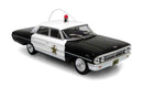 Iconic Replicas 430364 1964 Ford Galaxie Police Cruiser, Assembled, Mayberry (black, white)