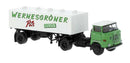 PREORDER Brekina HO 71214 1965 IFA W 50 Tractor with Beer Tank Trailer, Wernesgruner Bier | 40.49