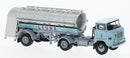 Brekina HO 71209 1965 IFA W 50 Tractor with Tank Trailer, Leuna