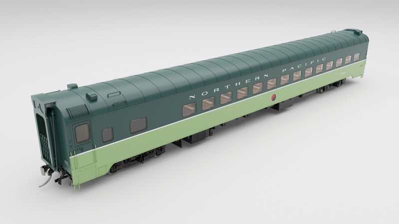 PREORDER Rapido 197010 HO Northern Pacific pullman Plan 7509 Day-Nite Coach - Ready to Run -- Northern Pacific CB&Q