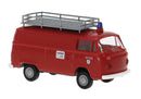 PREORDER Brekina HO 33549 1973-1979 Volkswagen Kasten T2 Cargo Van, Titisee-Neustadt German Fire Department