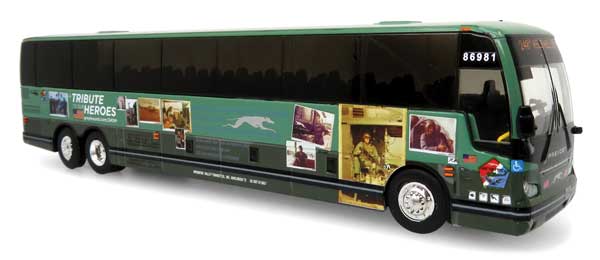 Iconic Replicas HO 87-0396 Prevost X345 Motorcoach Bus, Greyhound