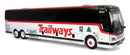 Iconic Replicas HO 87-0477 2022 Prevost H3-45 Coach, Adirondack Transit Lines Trailways