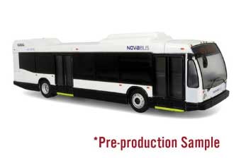 Iconic Replicas HO 87-0502 Nova Bus LFSD Transit Bus, Painted, Unlettered