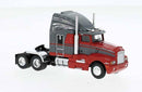 Brekina HO 85933 1984 Kenworth T600 Sleeper-Cab Tractor Only, Assembled, Red, Gray
