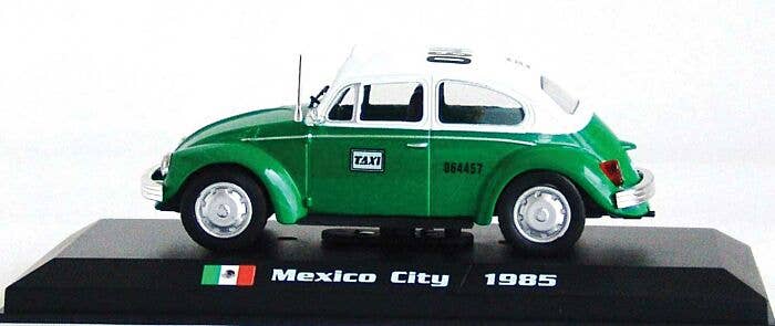 William Tell International Inc O ACTX02B 1985 Volkswagon Beetle, Assembled, Mexico City Taxi (white, green)