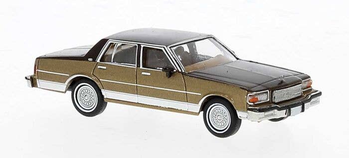 Brekina HO 19706 1987 Chevrolet Caprice Sedan, Assembled, Copper, Brown