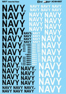 Microscale AC48-0057 Military Decal Set, Navy, Various Sizes