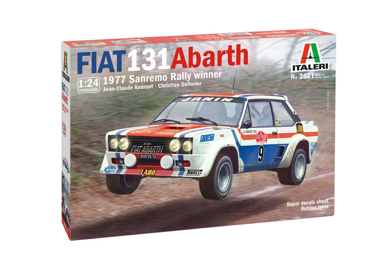 Italeri 3621 - SCALE 1 : 24 Fiat 131 Abarth 1977 Sanremo Rally Winner