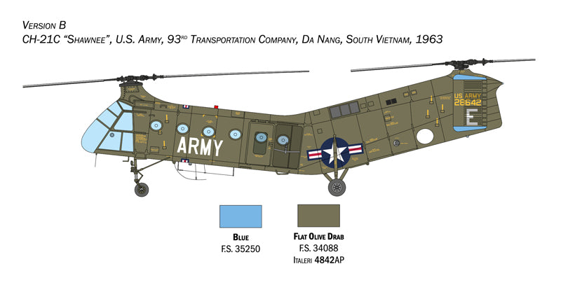 Italeri 2774 - SCALE 1 : 48 H-21C Flying Banana GunShip