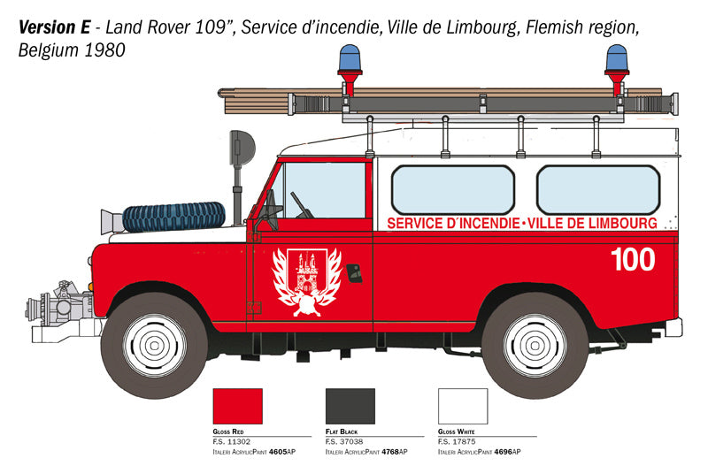 Italeri 3660 LAND ROVER FIRE TRUCK