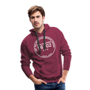 Baldwin Locomotive Works Builder's Plate - Men’s Premium Hoodie - burgundy