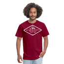 Lima Builder's Plate White Print - Unisex Classic T-Shirt - burgundy