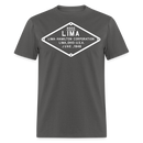 Lima Builder's Plate White Print - Unisex Classic T-Shirt - charcoal