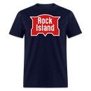 Rock Island Logo - Unisex Classic T-Shirt - navy