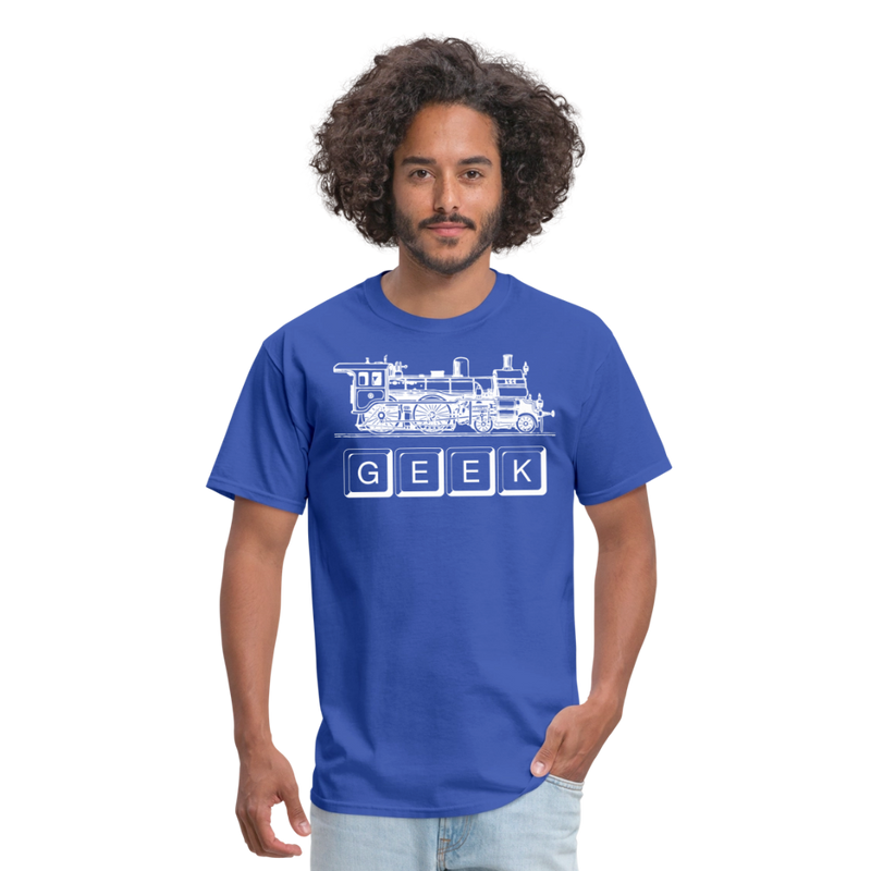 Train Geek - Unisex Classic T-Shirt - royal blue