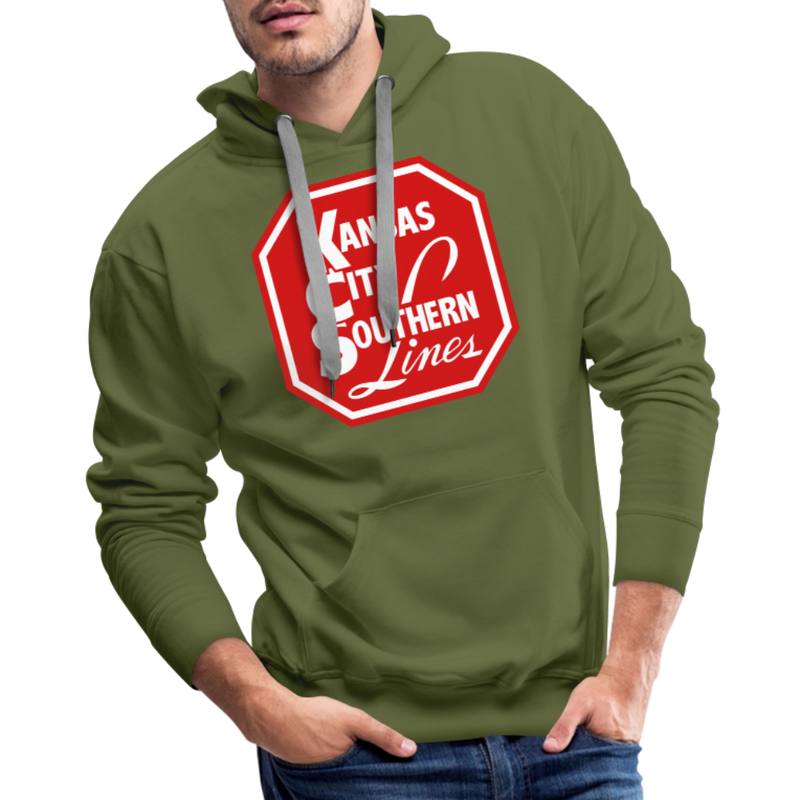 Kansas City Southern Lines - Men’s Premium Hoodie - olive green