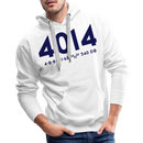 Union Pacific Big Boy 4014 Cab Info Light - Men’s Premium Hoodie - white