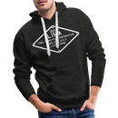 Lima Builder's Plate White Print - Men’s Premium Hoodie - charcoal grey