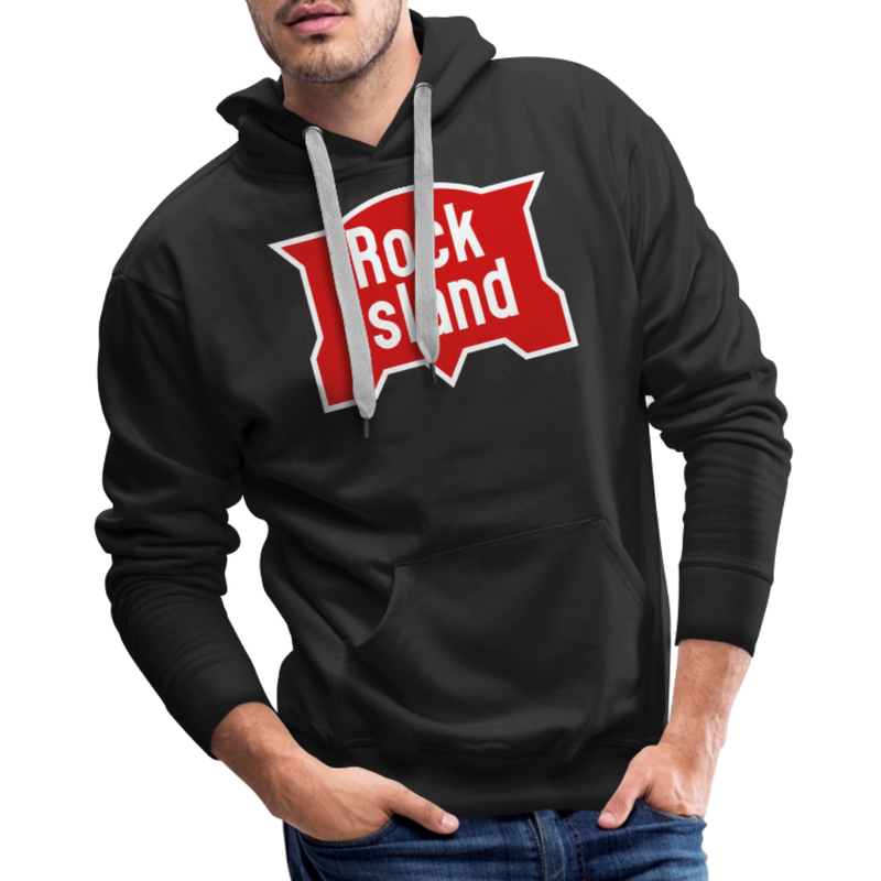 Rock Island Logo - Men’s Premium Hoodie - black