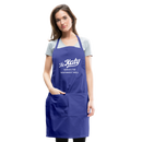The Katy Serves the Southwest Well - Adjustable Apron - royal blue
