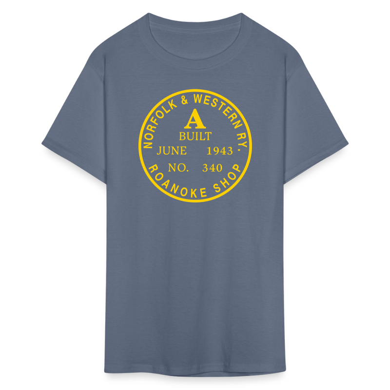 Norfolk & Western Class A Builder's Plate - Unisex Classic T-Shirt - denim