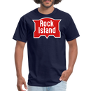Rock Island Logo - Unisex Classic T-Shirt - navy
