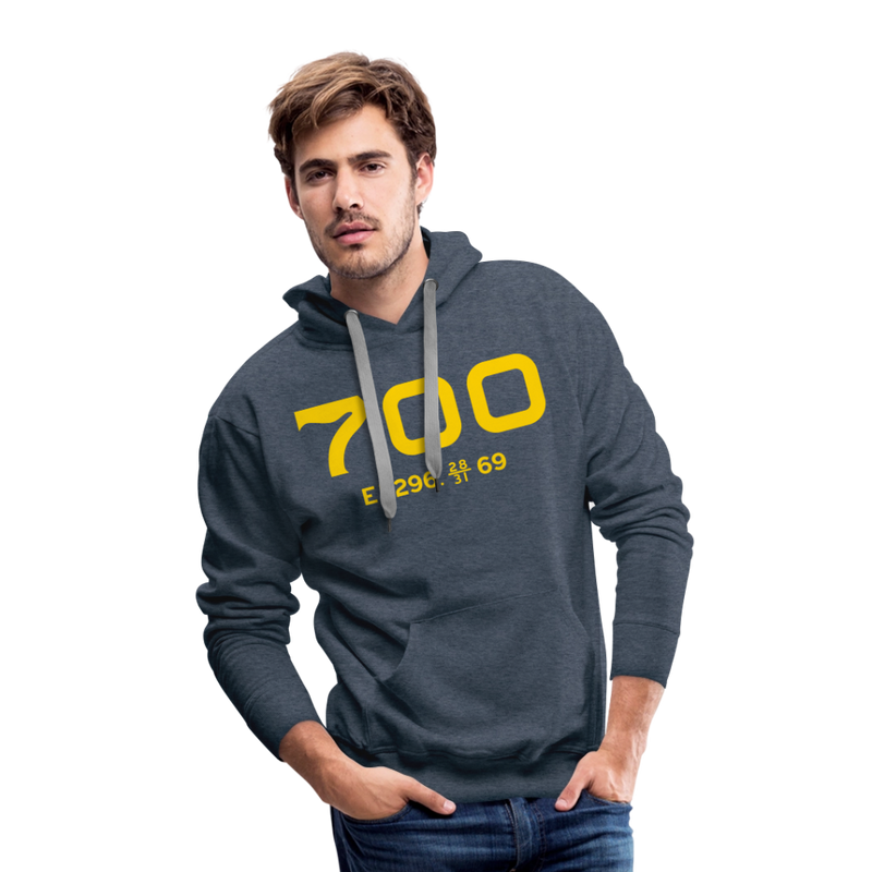 SP&S 700 Cab Info - Men’s Premium Hoodie - heather denim