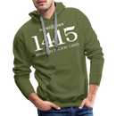 Missouri Pacific Lines Cab Info - Men’s Premium Hoodie - olive green