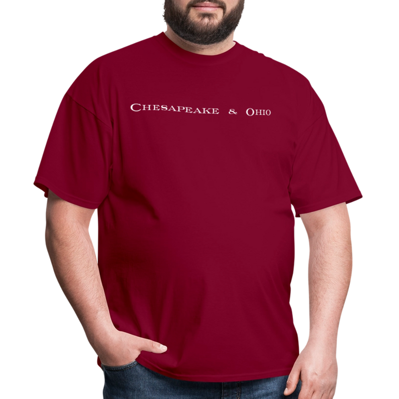 Chesapeake & Ohio - Unisex Classic T-Shirt - burgundy