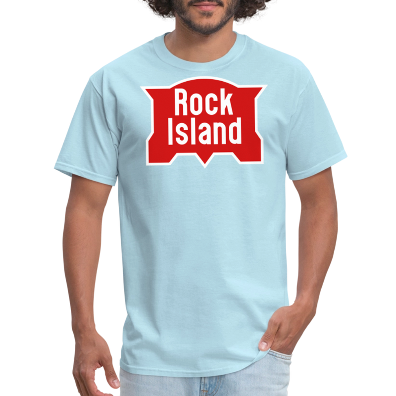 Rock Island Logo - Unisex Classic T-Shirt - powder blue