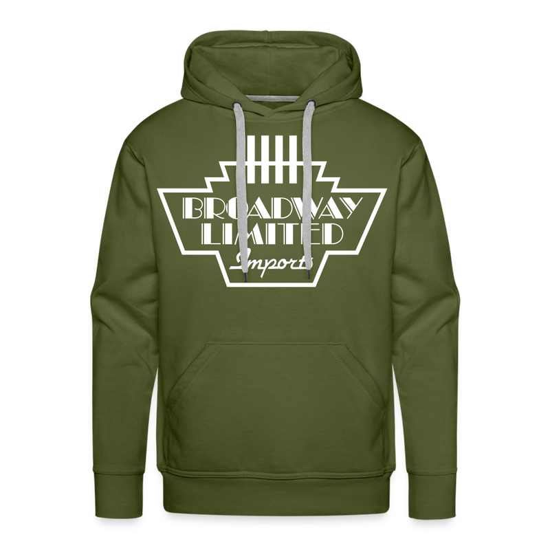 Broadway Limited Imports Logo - Men’s Premium Hoodie - olive green