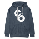 C and O Logo - Men’s Premium Hoodie - heather denim