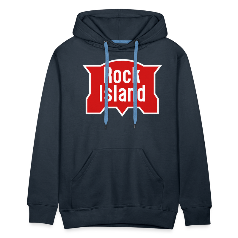 Rock Island Logo - Men’s Premium Hoodie - navy