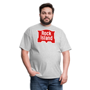 Rock Island Logo - Unisex Classic T-Shirt - heather gray