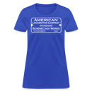 ALCO Builder's Plate - Women's T-Shirt - royal blue