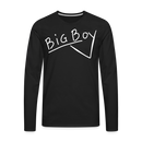Union Pacific Big Boy Chalk Scrawl - Men's Premium Long Sleeve T-Shirt - black
