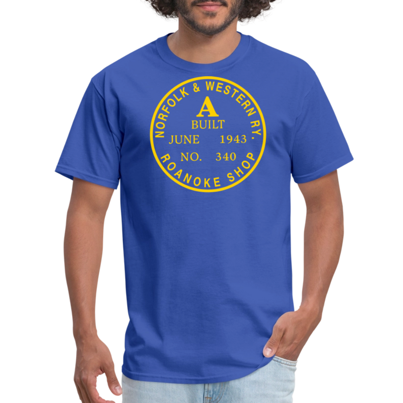 Norfolk & Western Class A Builder's Plate - Unisex Classic T-Shirt - royal blue
