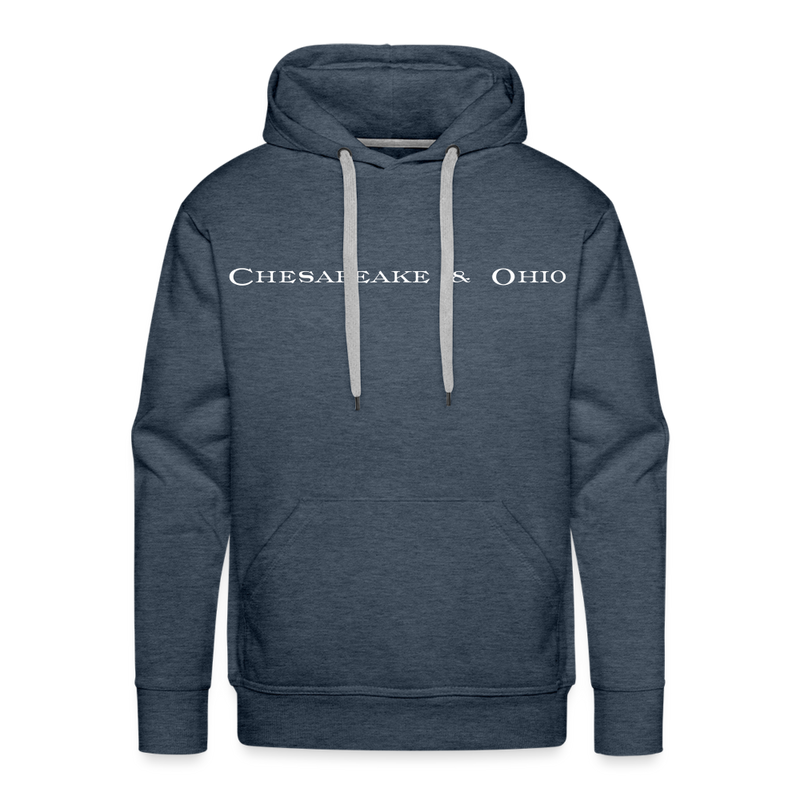 Chesapeake & Ohio - Men’s Premium Hoodie - heather denim