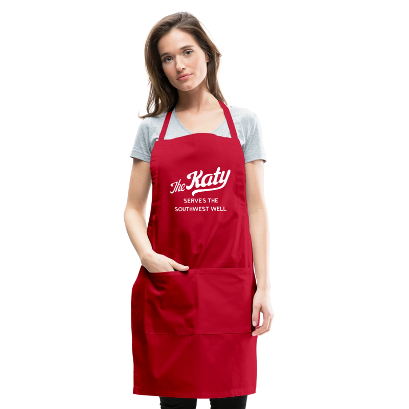 The Katy Serves the Southwest Well - Adjustable Apron - red