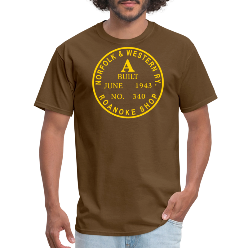 Norfolk & Western Class A Builder's Plate - Unisex Classic T-Shirt - brown