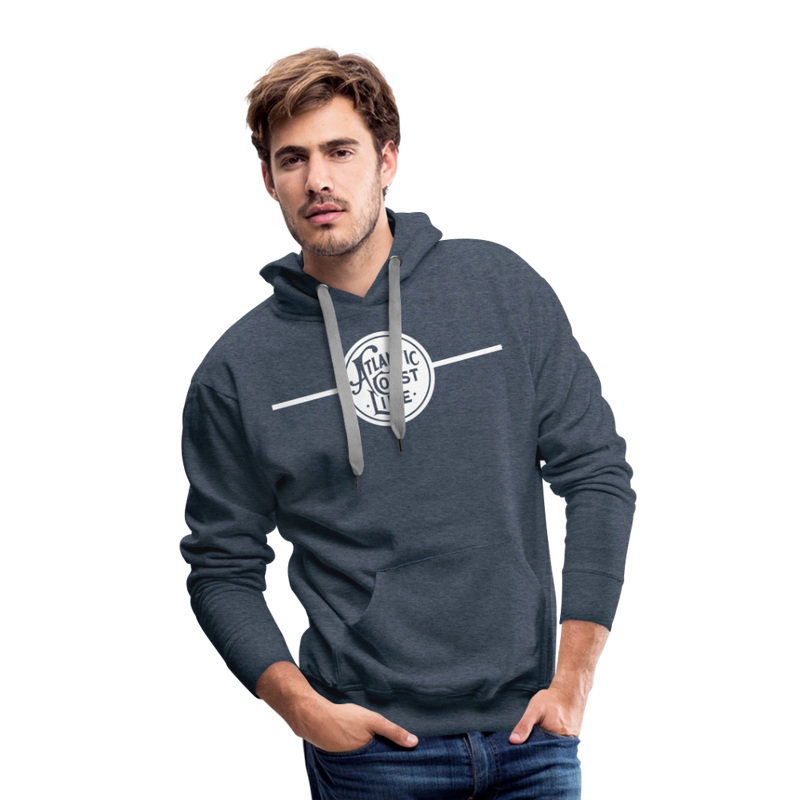 Atlantic Coast Line - Men’s Premium Hoodie - heather denim