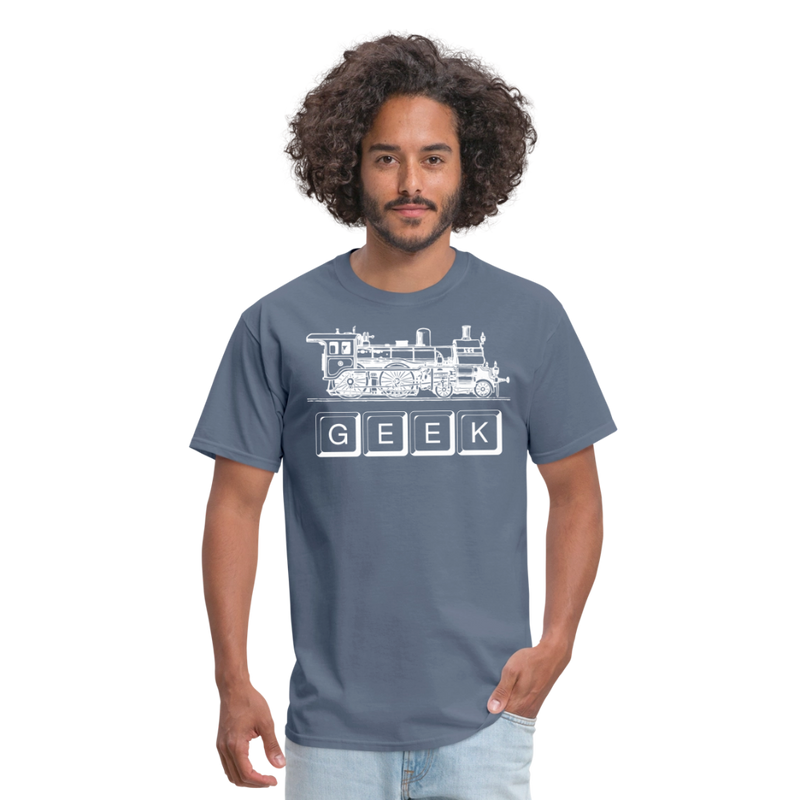 Train Geek - Unisex Classic T-Shirt - denim