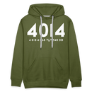 Union Pacific Big Boy 4014 Cab Info Dark - Men’s Premium Hoodie - olive green