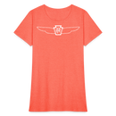 Pennsylvania Streamlined K4 Wings Herald - Women's T-Shirt - heather coral
