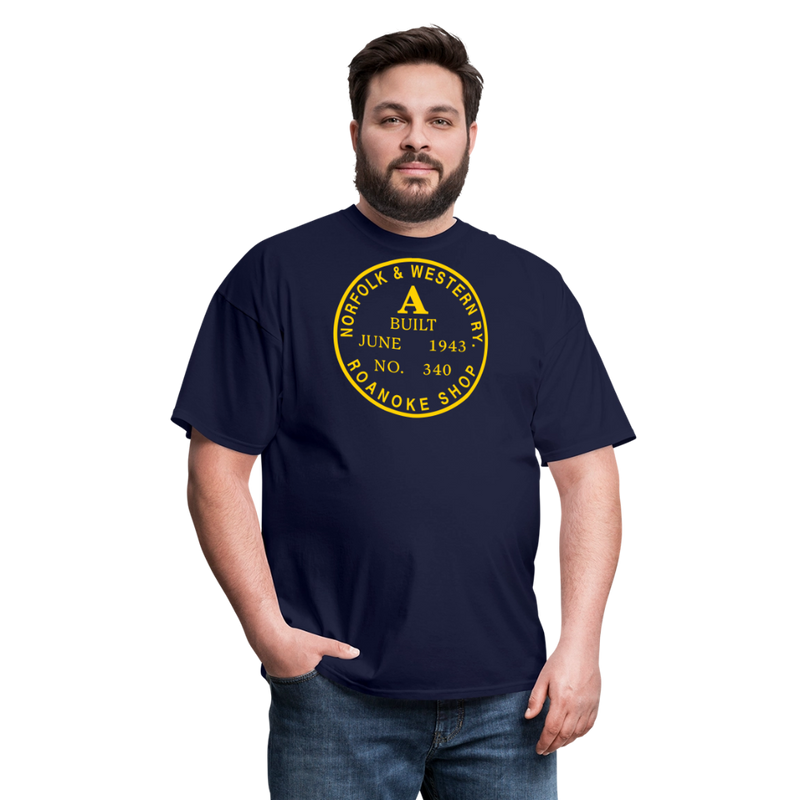 Norfolk & Western Class A Builder's Plate - Unisex Classic T-Shirt - navy
